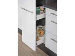 Respekta Premium Winkelküche RP290EGC 290 x 200 cm Grau Hochglanz-Eiche Grau