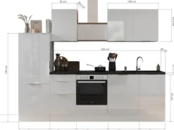 Respekta Selection Küchenzeile Elisabeth RS280AAH 280 cm Artisan Eiche Nachbild.