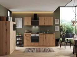 Respekta Selection Küchenzeile Elisabeth RS340AAH 340 cm Artisan Eiche Nachbild.