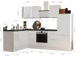 Respekta Selection Winkelküche Elisabeth RSL280WWH 280 cm Weiß