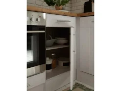 Respekta Winkelküche Anton  310 cm Landhaus Lärche Weiß Nachbildung