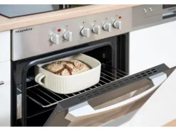 Respekta Winkelküche KBL310ESWSC 310 cm Weiß Sonoma Eiche Sägerau Nachbildung