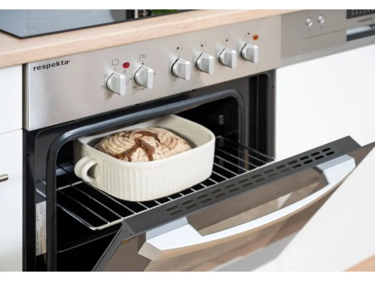 Respekta Winkelküche KBL310ESWSC 310 cm Weiß Sonoma Eiche Sägerau Nachbildung