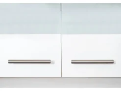 Respekta Winkelküche KBL310WWCG 310 x 172 cm Weiß-Butcher Nussbaum