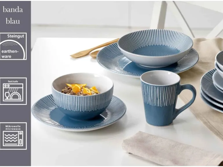 Ritzenhoff & Breker Banda Dessertteller 21 cm Blau
