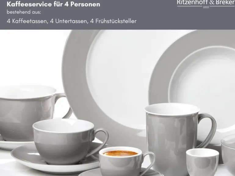 Ritzenhoff & Breker Doppio Kaffeeservice 12-teilig Indigo Blau