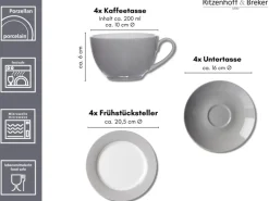Ritzenhoff & Breker Doppio Kaffeeservice 12-teilig Gelb