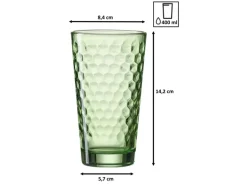 Ritzenhoff & Breker Favo Longdrinkgläser 400 ml 12er Set grün