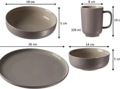 Ritzenhoff & Breker Jasper Kombiservice 16-teilig Taupe