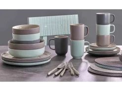 Ritzenhoff & Breker Jasper Kaffeetasse mit Untertasse 240 ml 4er Set Mint