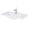 Roca Standard-Waschbecken Cheese 80 cm Eckig Weißglanz