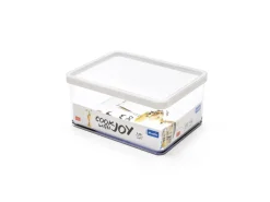 Rotho Dose Loft Premium Breit 2,25 l Weiß-Transparent