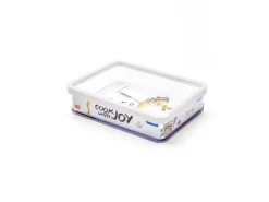 Rotho Dose Loft Premium Breit 1 l Weiß-Transparent