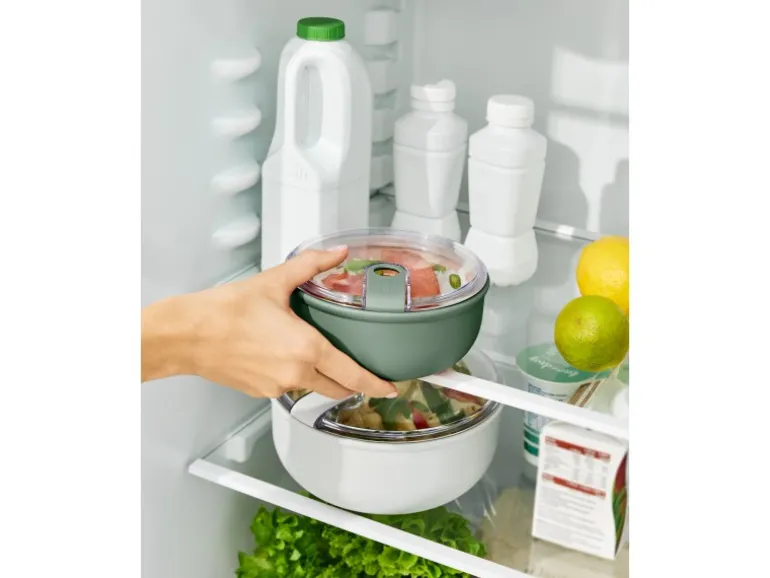 Rotho Frischhaltedose Ela Rund 0,75 l Mistletoe Green