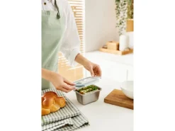 Rotho Frischhaltedose Nala Edelstahl 0,7 l Mistletoe Green