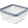 Rotho Kühlschrankdose Clic & Lock Glas 0,75 l Horizontblau