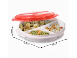 Rotho Mikrowellenteller Micro Clever 0,75 l Papaya