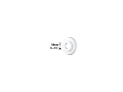 Scharnierrosette Ø 18 mm Weiß 10 Stück