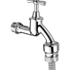 Schell Auslaufventil mit Knebelgriff mit RFV und RB 12,5 mm (1/2") Chrom