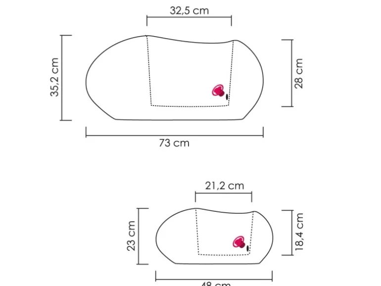 Scheurich Pflanzgefäß Flow 73 cm x 58 cmStony Grey