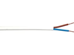 Schlauchleitung H03VV-F 2 x 0,75 Weiß 5 m
