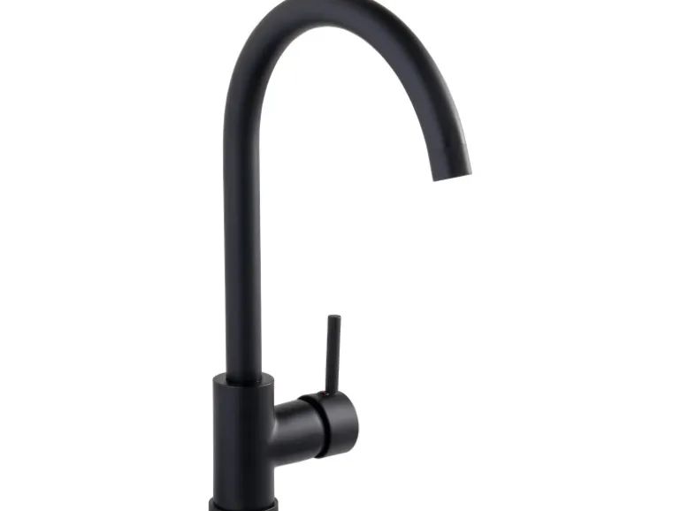 Schöner Wohnen Hohe Waschtischarmatur Cantis Wassersparend Schwarz Matt