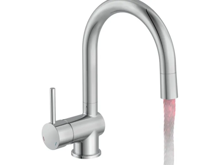 Schütte LED-Spültischarmatur Stella Chrom