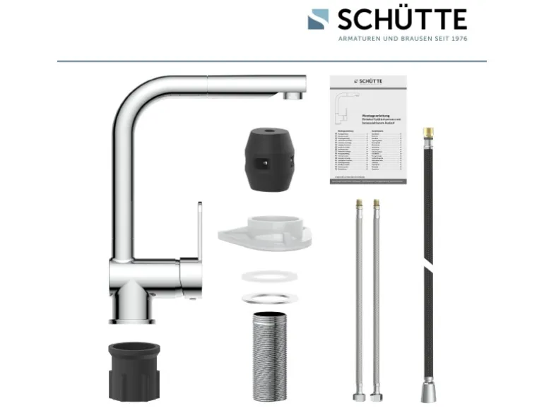 Schütte Spültischarmatur mit Herausziehbarem Auslauf London Chrom