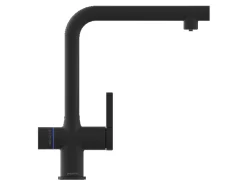Schütte Sprudelwasser-Spültischarmatur-Set Aquastar Premium Schwarz Matt