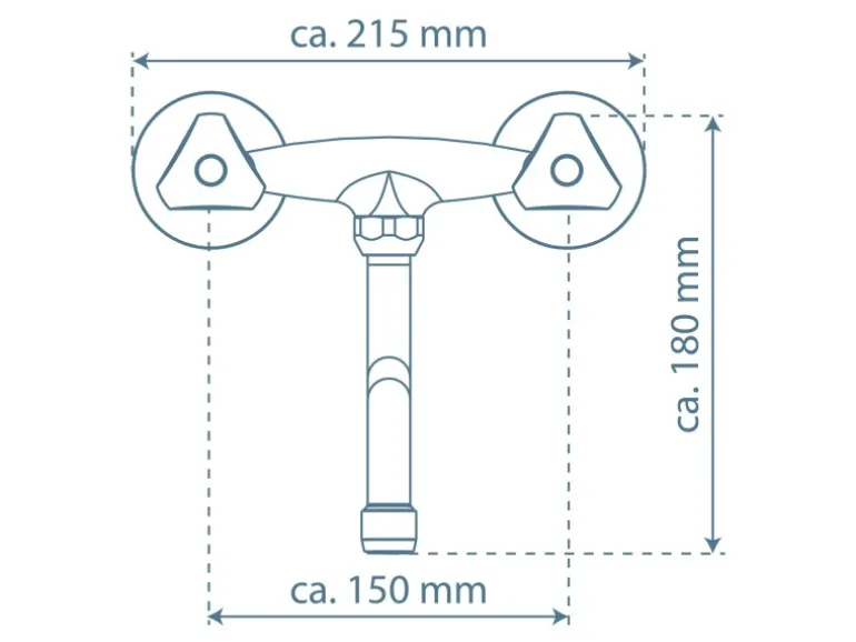 Schütte Wand-Spültischarmatur Cesti Chrom