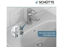 Schütte Waschtischarmatur Derby Chrom