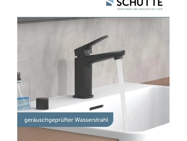 Schütte Waschtischarmatur Raven Schwarz-Matt
