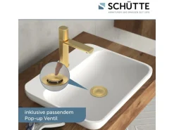 Schütte Waschtischarmatur New York Gold Matt