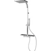 Schulte Duschsystem Rain II Square mit Thermostat und Ablage