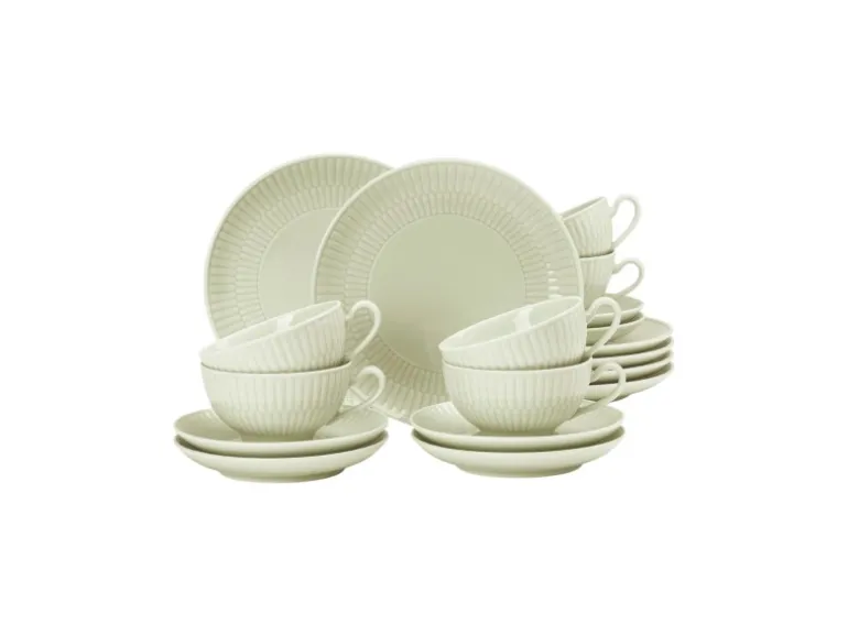 Seltmann Weiden Amina Teeservice 18-teilig Seladon