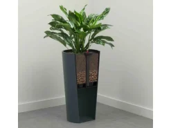 Siena Garden Pflanzgefäß Modern Locon Weiß Ø 30x57,0 cm