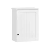 SoBuy Badezimmerschrank Hängeschrank Wandschrank Weiß BZR19-W