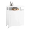 SoBuy Badkommode Kommode Sideboard Flurschrank Badezimmerschrank Weiß BZR121-W