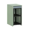 SoBuy Beistelltisch Satztisch Couchtisch mit Rollen Stapelbar Grün FBT145-GR
