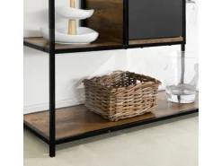 SoBuy Küchenregal Standregal Mikrowellenregal Küchenschrank Sideboard FSB56-F