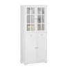 SoBuy Küchenschrank Hochschrank Badezimmerschrank Buffet Kommode FSB76-W