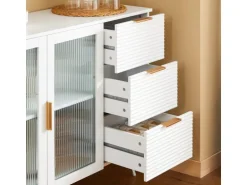 SoBuy Küchenschrank Kücheninsel Kommode Sideboard Bartisch Buffet FSB86-W