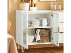SoBuy Küchenschrank Kücheninsel Kommode Sideboard Bartisch Buffet FSB86-W