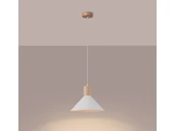 Sollux Lighting Pendelleuchte Jaga Weiß
