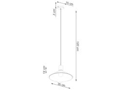 Sollux Lighting Pendelleuchte Jaga Weiß
