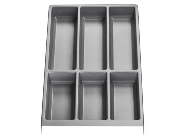 SOTECH Besteckeinsatz SEPARADO Individual Silbergrau Genarbt 300 x 474 x 51 mm Schubladeneinsatz Ab 40cm Schrankbreite