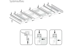 SOTECH Cuisio Besteckeinsatz 800 mm Höhe 55 mm Transluzent Graphitgrau mit Messerblock