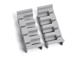 SOTECH Cuisio Besteckeinsatz 55mm Transluzent Graphitgrau mit Messerblock Für Blum Legrabox 473mm mit Korpusbreite 900mm