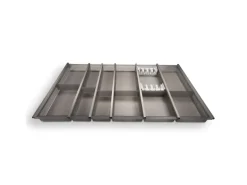SOTECH Cuisio Besteckeinsatz 900 mm Höhe 55 mm Transluzent Graphitgrau mit Messerblock