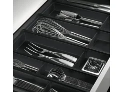 SOTECH Cuisio Besteckeinsatz 400 mm Höhe 55 mm Transluzent Anthrazit Für Blum Legrabox 473 mm
